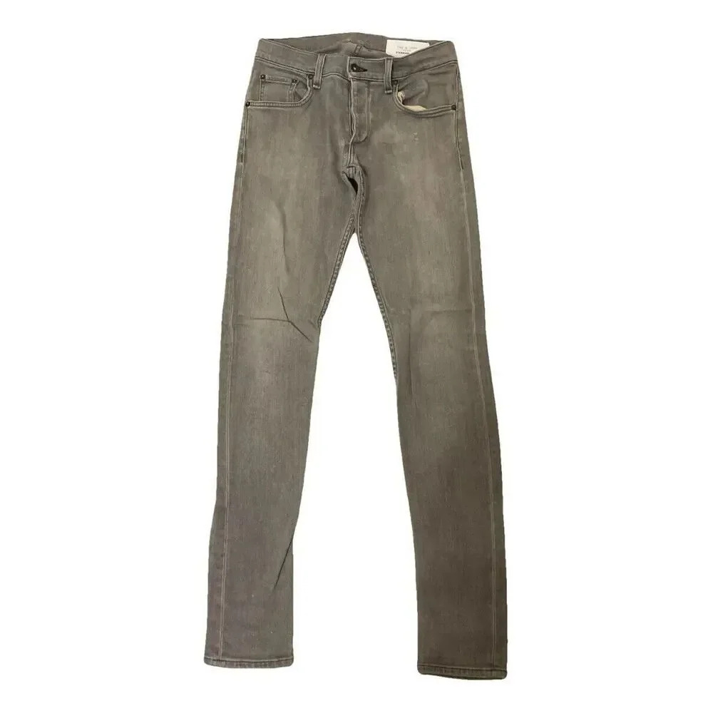 Rag‎ & Bone Women’s Gray Iron Straight Skinny Full Length Jeans Size 29